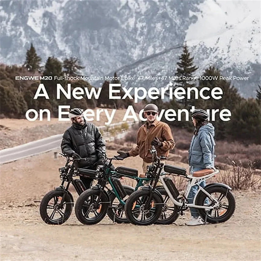 AKEZ Electric Bike for Adults – 1000W 28mph Moped Ebike with 48V 13A Removable Battery, Up to 94 Miles All Terrain Off Road E-Bike with 20*4.0′′ Fat Tire,Full Suspension,7-Speed UL Certified