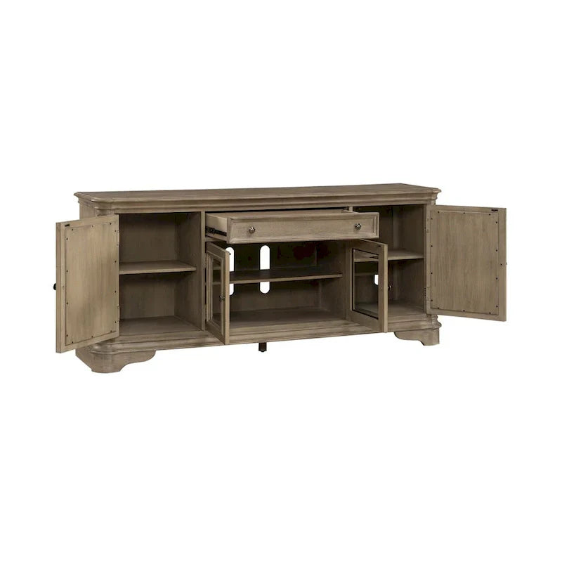 Magnolia Manor Mirrored TV Stand for Entertainment - Available in 2 Finishes
