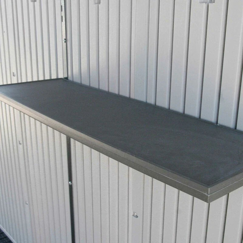 8 ft. W x 12.5 ft. D Plastic Storage Shed