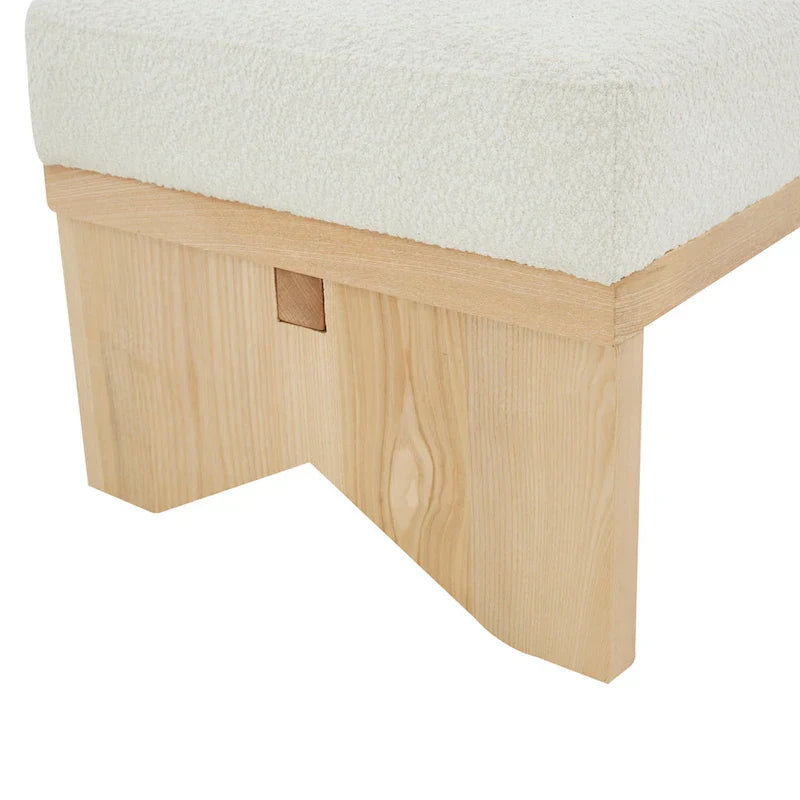 SAFAVIEH Couture Boris Mid-Century Modern Bench - Dimensions: 62.4" W x 19.7" D x 16.5" H