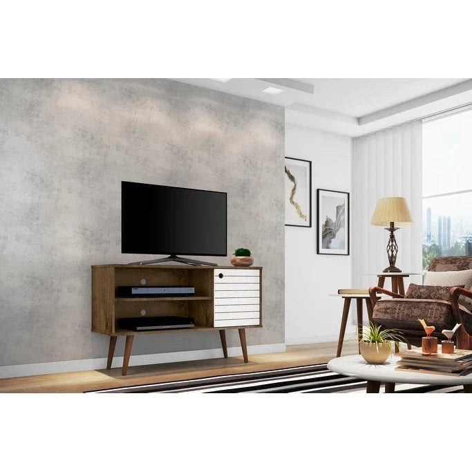 Mid-Century Modern Liberty Dual-Shelf TV Console
