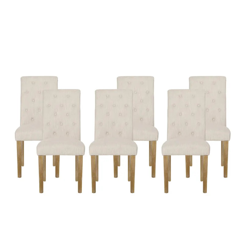Set of 6 Aruda Upholstered Dining Chairs by Christopher Knight Home