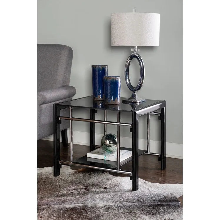 Jackie Black Accent Side Table