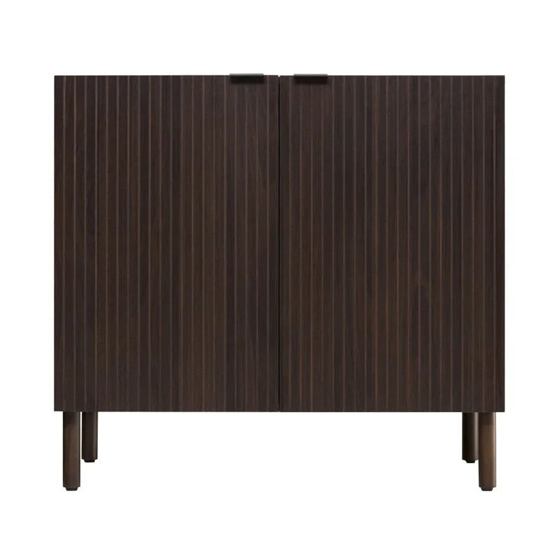 Merk 2-Door Walnut Cabinet