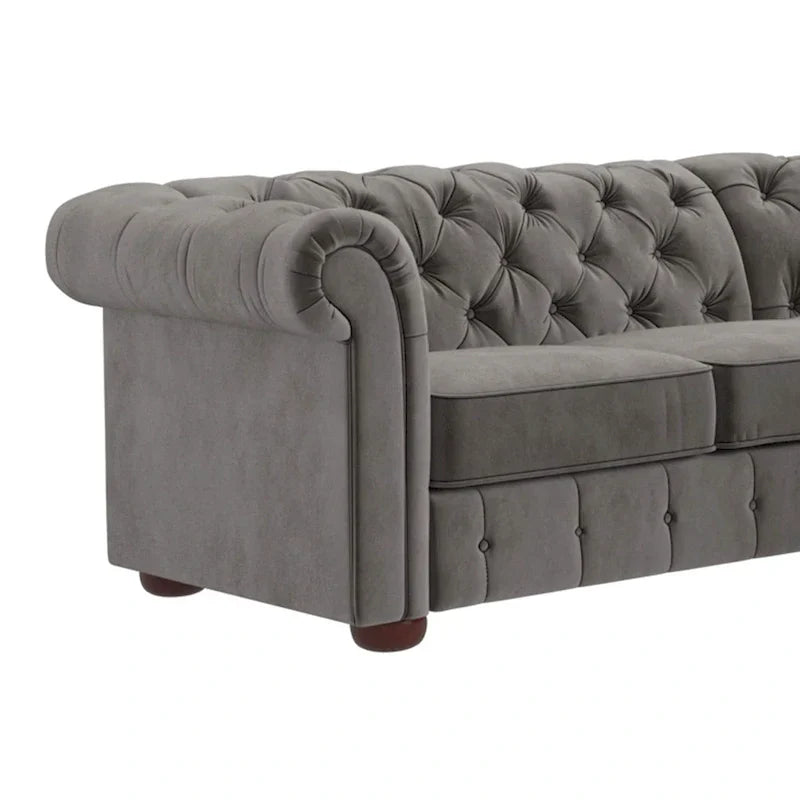 Gdansk 5-Person L-Shaped Chesterfield Sectional Sofa