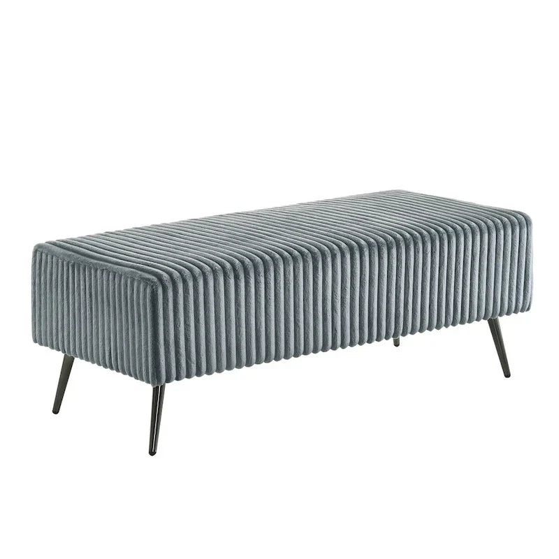 Roundhill Furniture Mavela Wide Wale Corduroy Upholstered Bench
