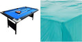 2025 Hathaway Fairmont 6 Ft Portable Pool Table, Adults Folding Billiards Tables for Game Room with Easy Foldable Storage, Includes Full Set of Billiard Balls, Cues, Chalk & Brush