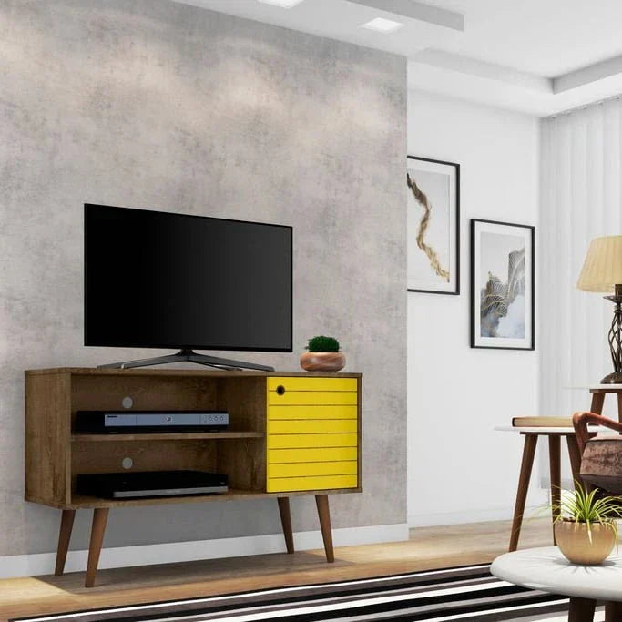 Mid-Century Modern Liberty Dual-Shelf TV Console