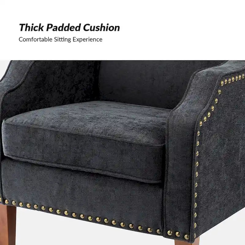 Set of 2 Lucretius Armchairs with Nailhead Trim by HULALA HOME