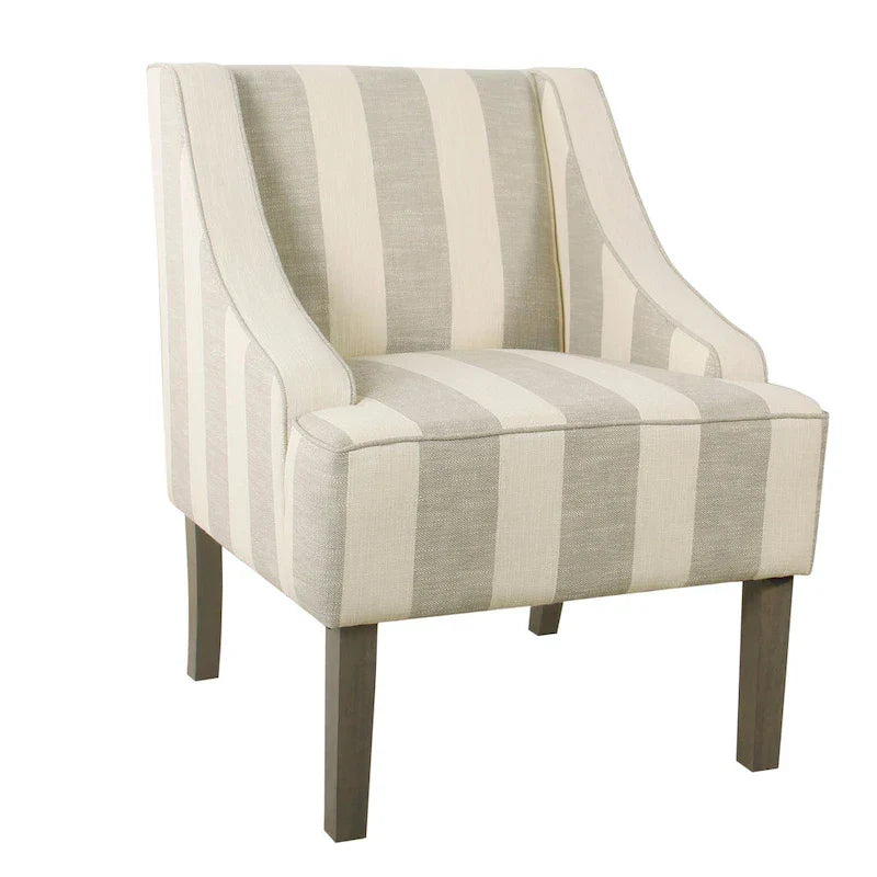 HomePop Classic Swoop Arm Accent Chair" can be rewritten as "HomePop Elegant Swoop Arm Accent Chair.