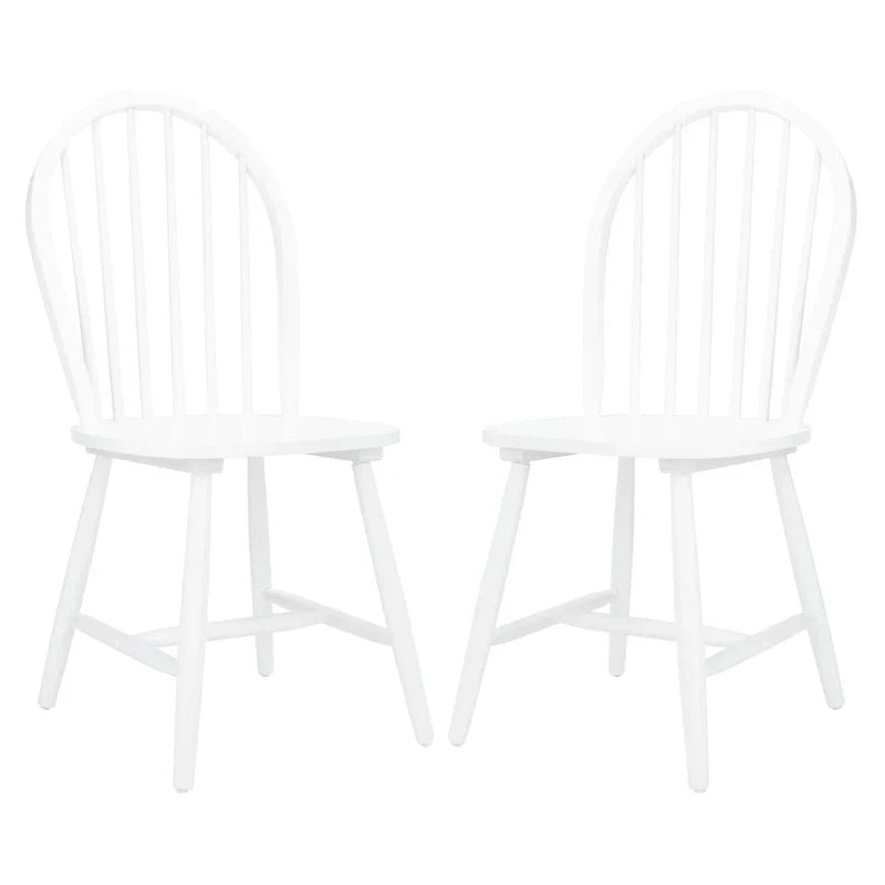 Set of 2 SAFAVIEH Delcie Oval Back Spindle Dining Chairs - Dimensions: 17.9" x 19.7" x 37"