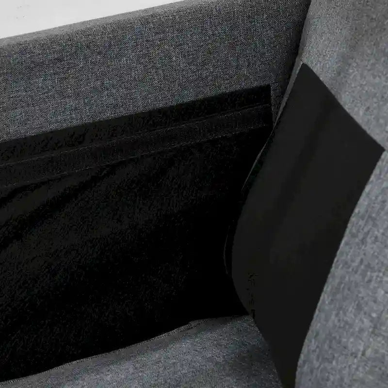 HOMCOM 61-Inch Mid-Century Modern Loveseat Sofa - Stylish 2-Seater Couch with Nailhead Trim and Rolled Arms, Upholstered in Fabric