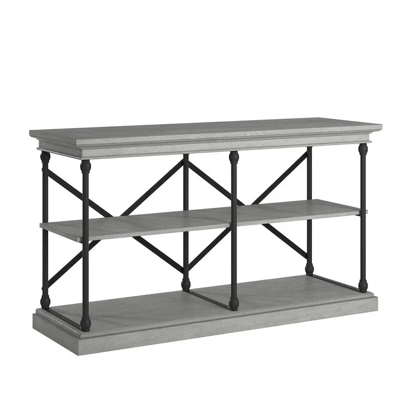 iNSPIRE Q Artisan Barnstone Iron and Wood Entryway Console Table