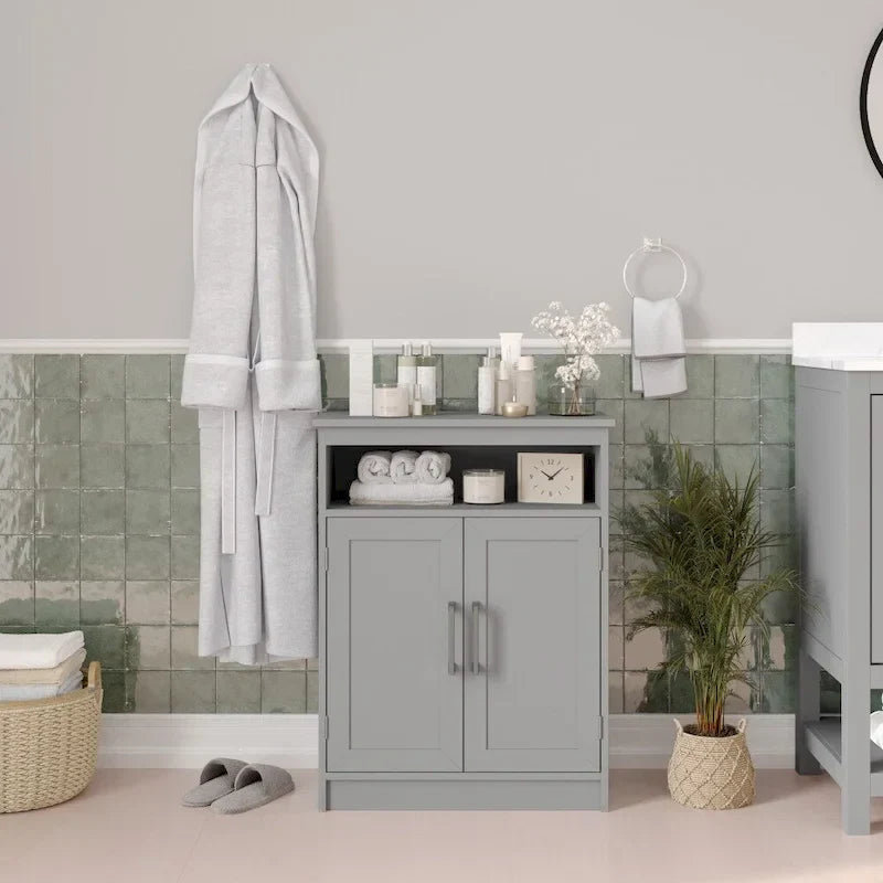 Magnetic Closure Floor Cabinet Organizer with Shelves