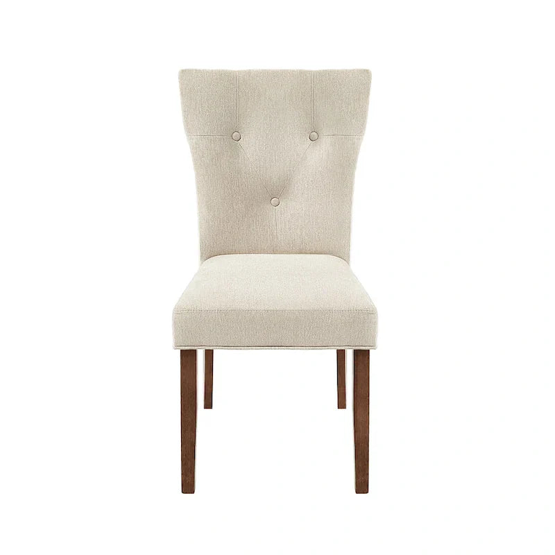 Set of 2 Chastin Farmhouse Upholstered Dining Chairs in Rubberwood by Christopher Knight Home
