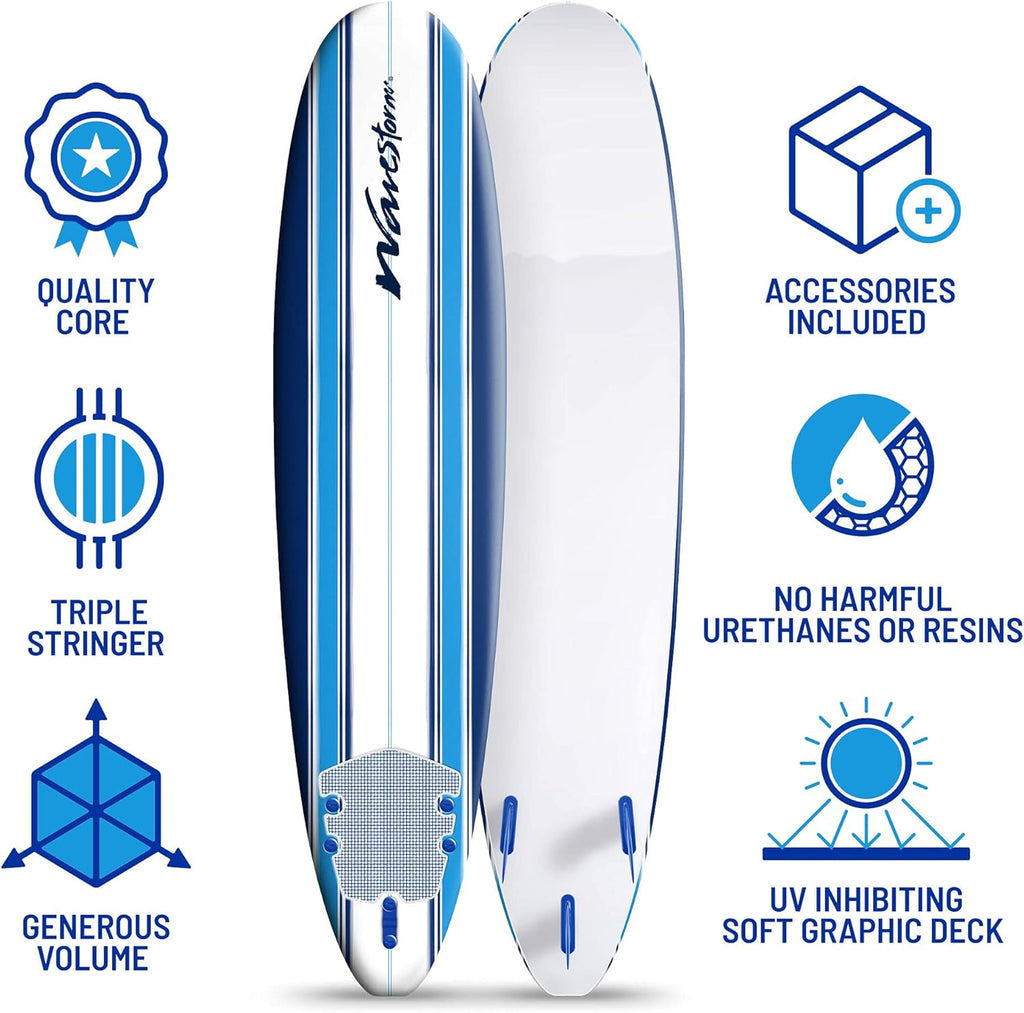 2025 Wavestorm 8ft Classic Longboard Surfboard
