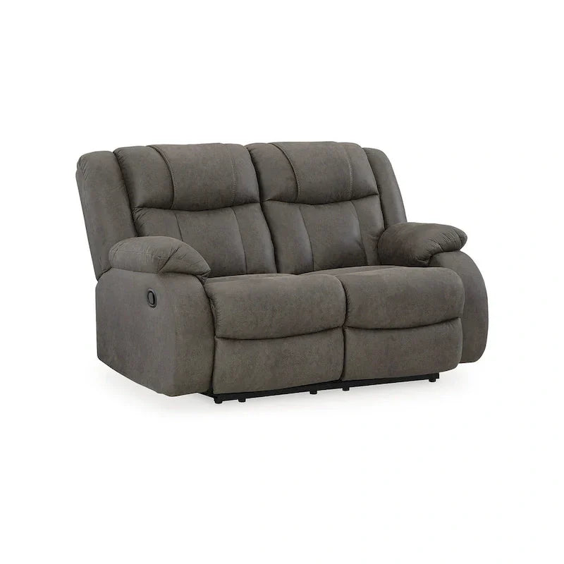 Signature Design by Ashley First Base Gray 3-Piece Upholstery Set - Dimensions: 86W x 40D x 41H