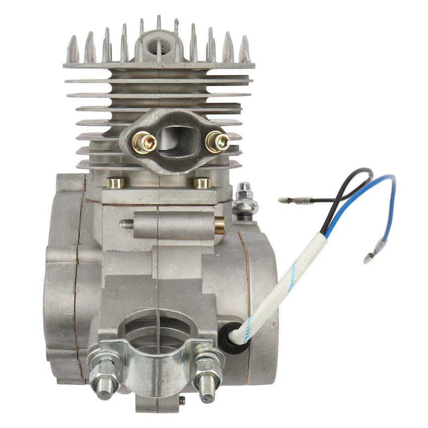 80cc 2-Stroke Engine Bike Motor Kit for 26′′ Bicycles, Silver White