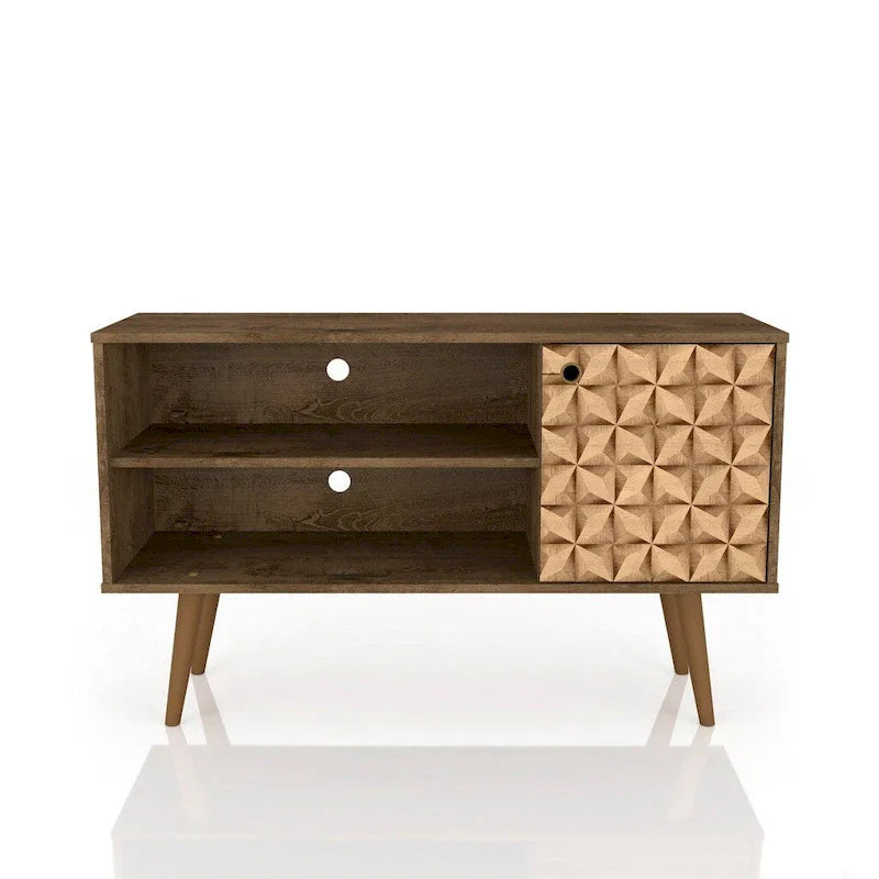 Mid-Century Modern Liberty Dual-Shelf TV Console