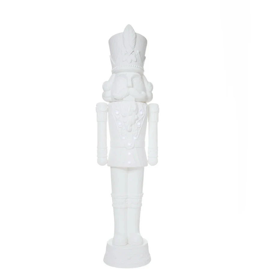 2025 Holiday Time 75” 6 Foot Nutcracker Christmas Statue Decoration, Lights/Music