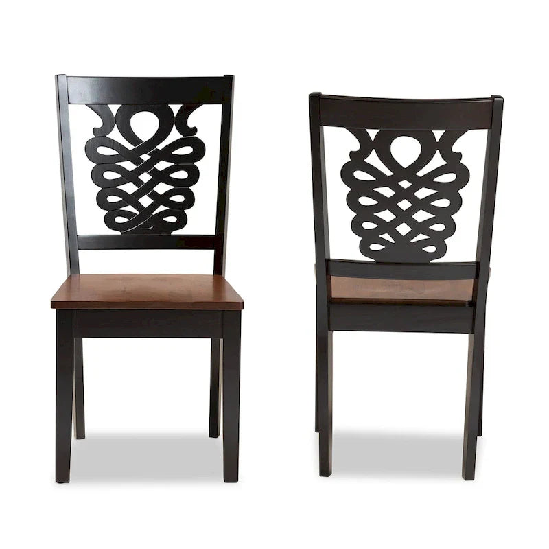 Gervais Modern Transitional 2-Piece Dining Chair Set