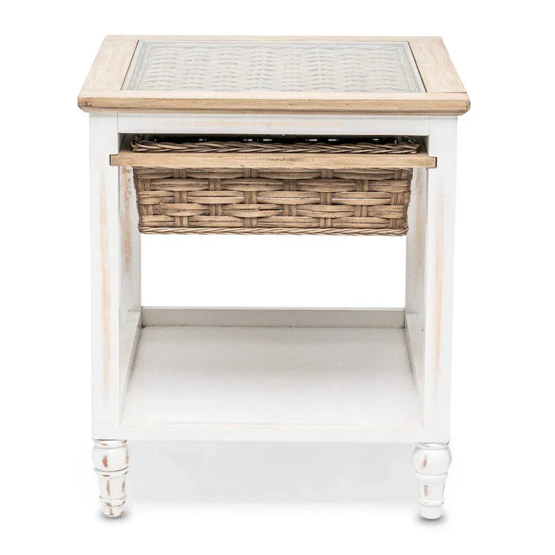 Island Breeze Single-Basket Side Table