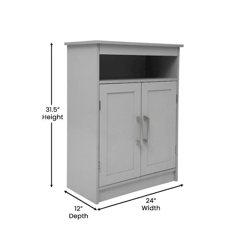 Magnetic Closure Floor Cabinet Organizer with Shelves