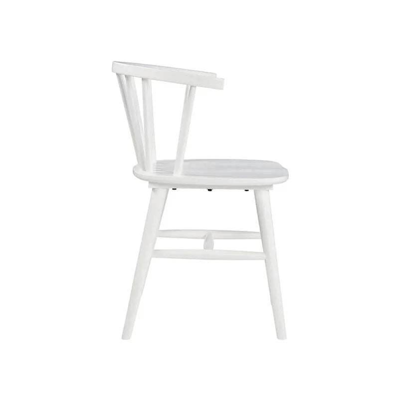 Signature Design by Ashley Grannen White Solid Wood Dining Chair Set (2 Chairs) - Dimensions: 22W x 21D x 30H