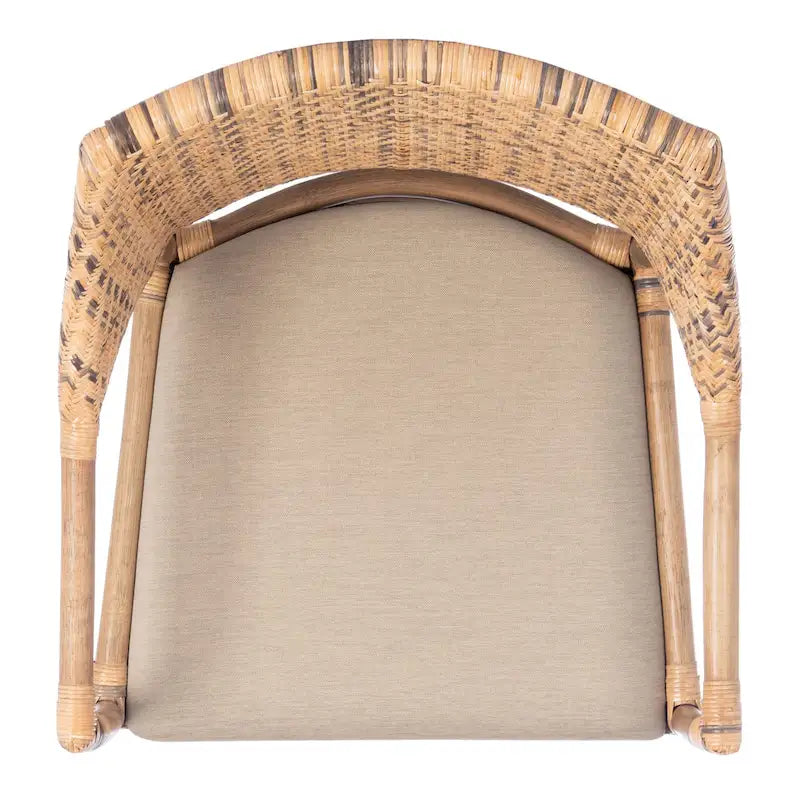 SAFAVIEH Saveta Honey Armchair - Dimensions: 23" W x 22.5" D x 34" H