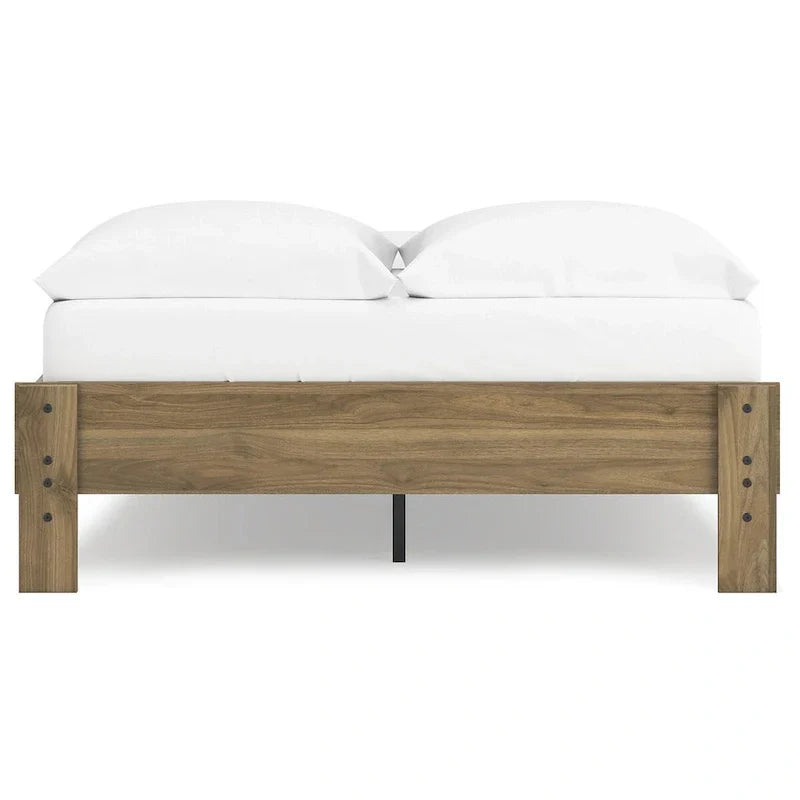 Signature Design by Ashley Deanlow Honey Wood Platform Bed