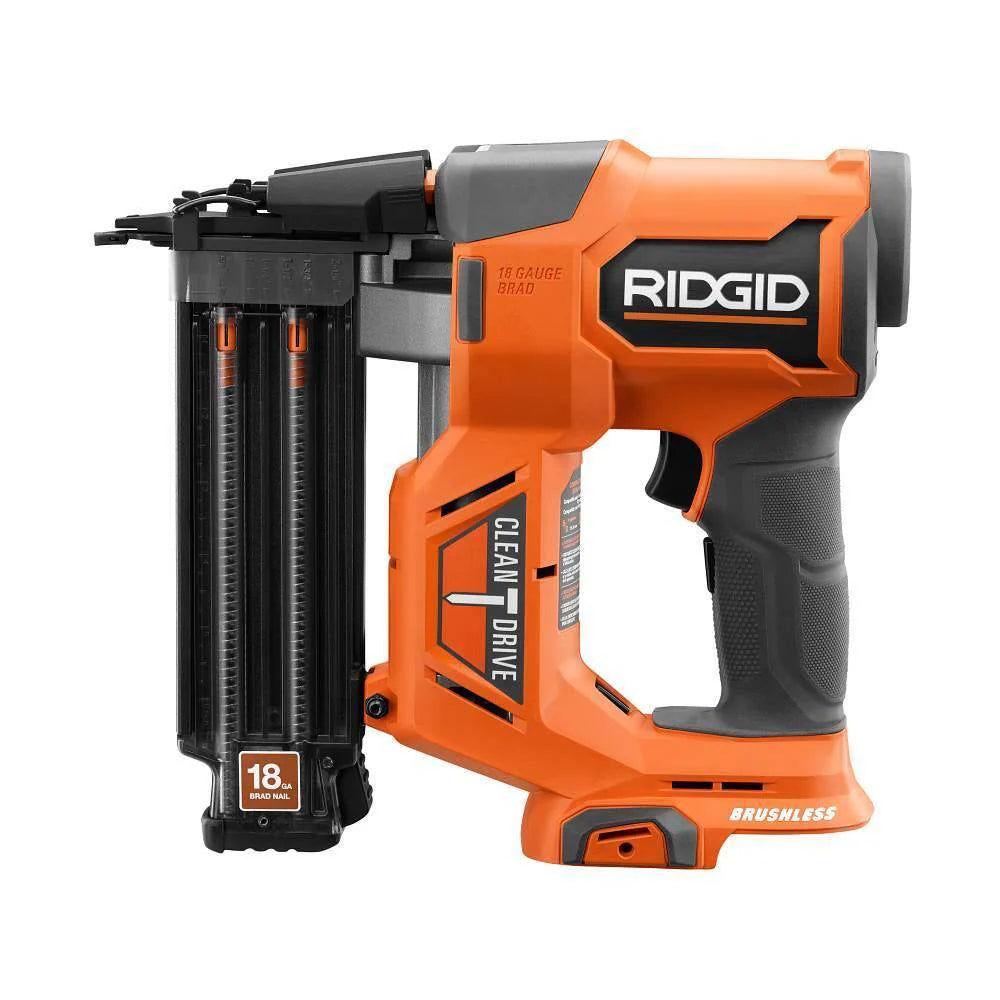 18V Brushless Cordless Nailer Combo Kit with Brad & Finish Nailers, Battery & Charger