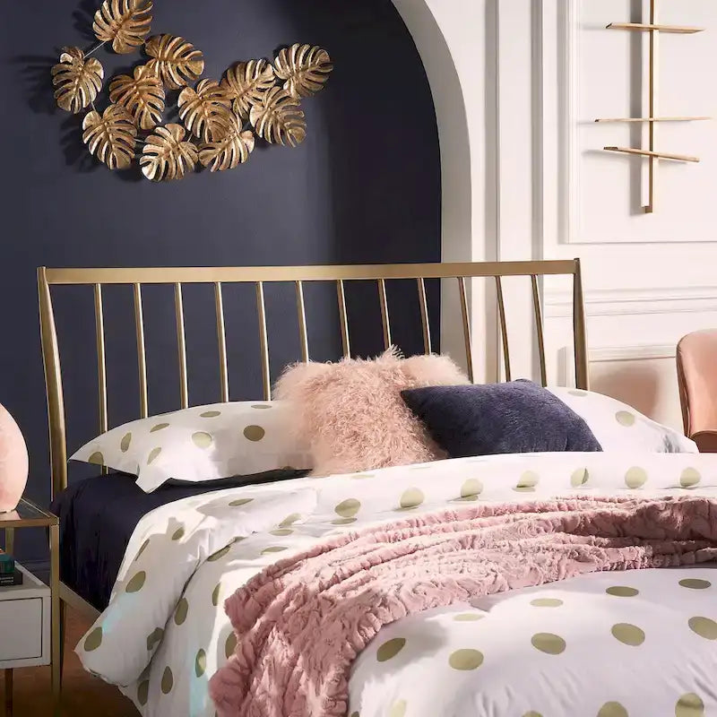 iNSPIRE Q Bold Parkcrest Gold Metal Bed