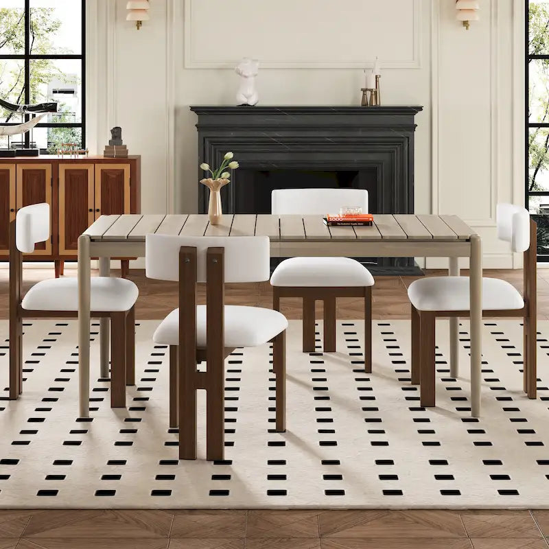Set of 4 Astura Upholstered Dining Chairs with Iron Frame by Christopher Knight Home