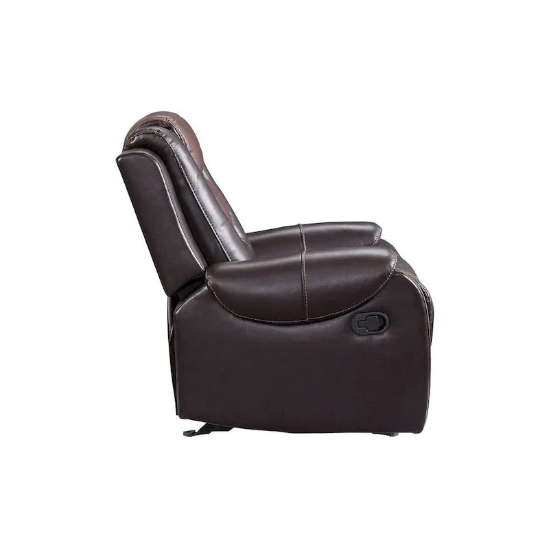 Grete Brown Luxury Faux Leather Living Room Collection