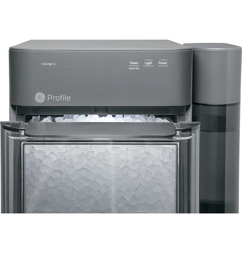 2.0 Countertop Nugget Ice Maker | Ice Machine with WiFi Connectivity | Smart Home Kitchen Essentials | Black Stainless