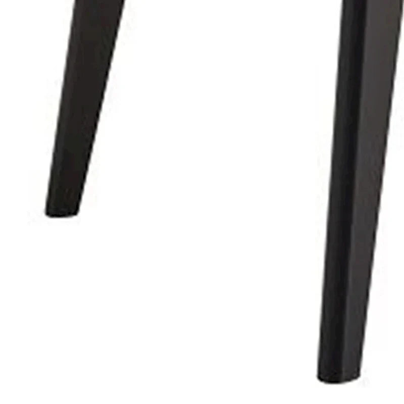 Iora 71-Inch Industrial Dining Table with Rounded Corners in Black Wood