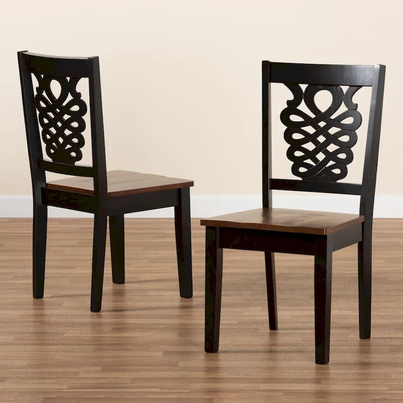 Gervais Modern Transitional 2-Piece Dining Chair Set