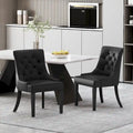 Set of 2 Cheney Tufted Dining Chairs by Christopher Knight Home