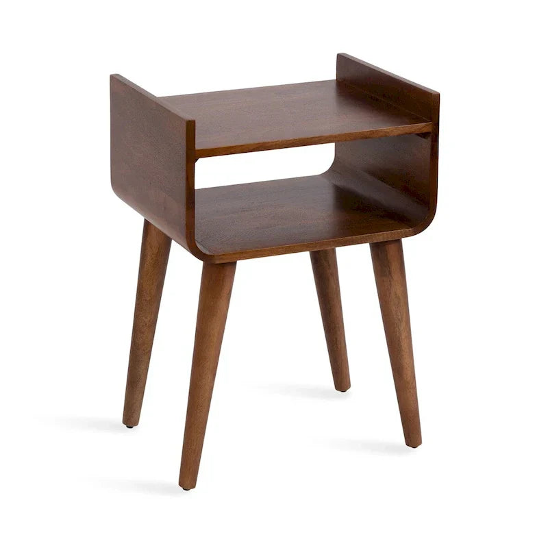Kate and Laurel Quilby Wooden Side Table - 18 x 14 x 27 Inches