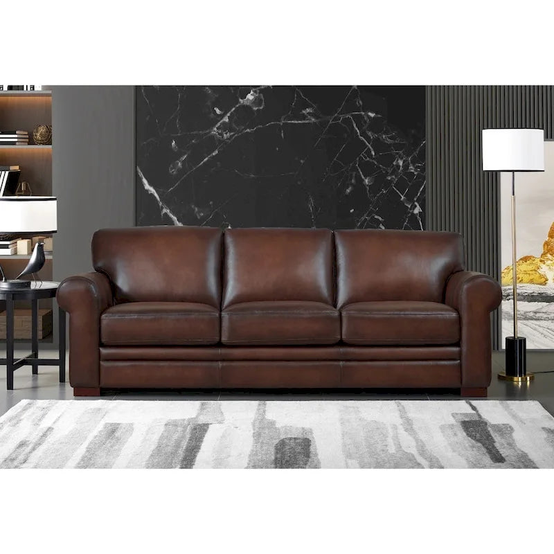 Hydeline Brookfield Premium Top Grain Leather Sofa and Chair Set