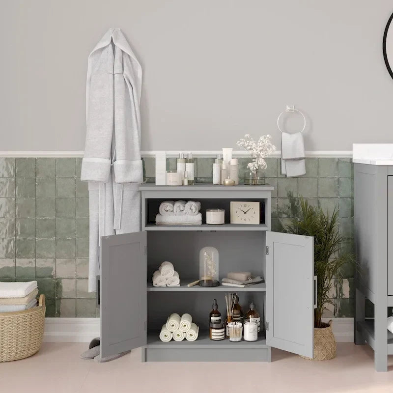 Magnetic Closure Floor Cabinet Organizer with Shelves