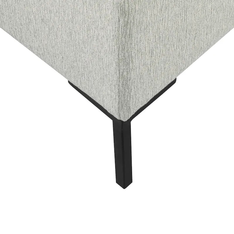 HomePop Metal-Leg Storage Bench