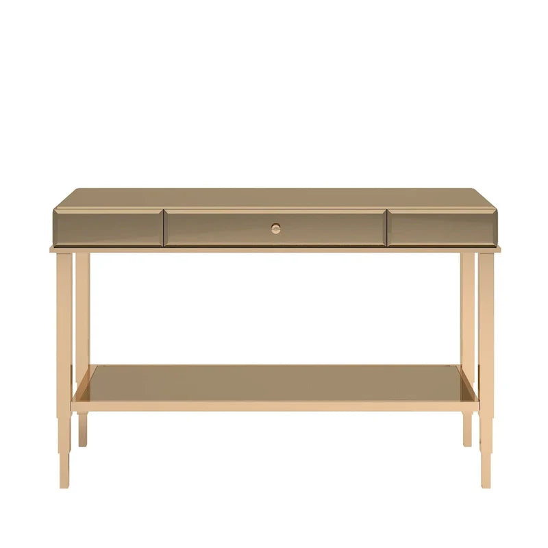 iNSPIRE Q Bold Camille Mirrored Console Table TV Stand with Drawer