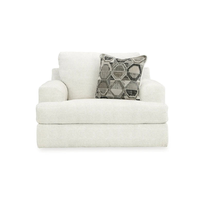 Signature Design by Ashley Karinne Oversized Linen Chair - Dimensions: 51" W x 41" D x 39" H
