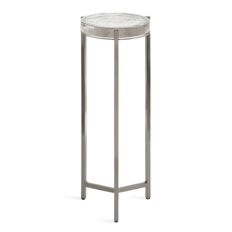 Kate and Laurel Aguilar Glamorous Drink Table - 9x9x23 Inches