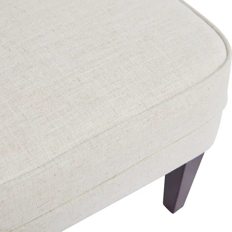 HUIMO Fabric Accent Chair and Ottoman Set - Available in Grey, Beige, Blue, and Dark Teal