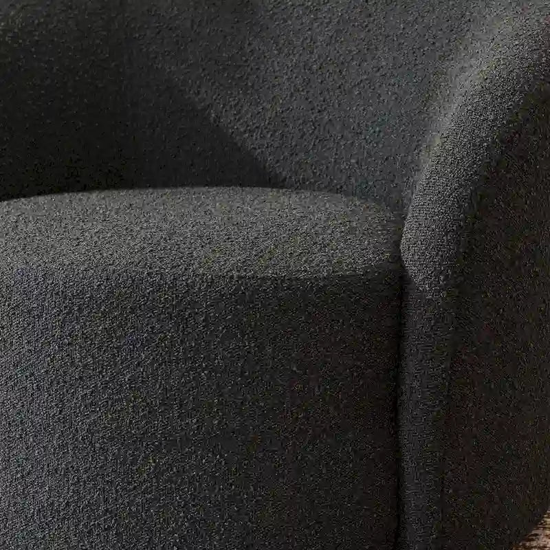Set of 2 KINWELL 34-Inch Wide Upholstered Swivel Barrel Chairs