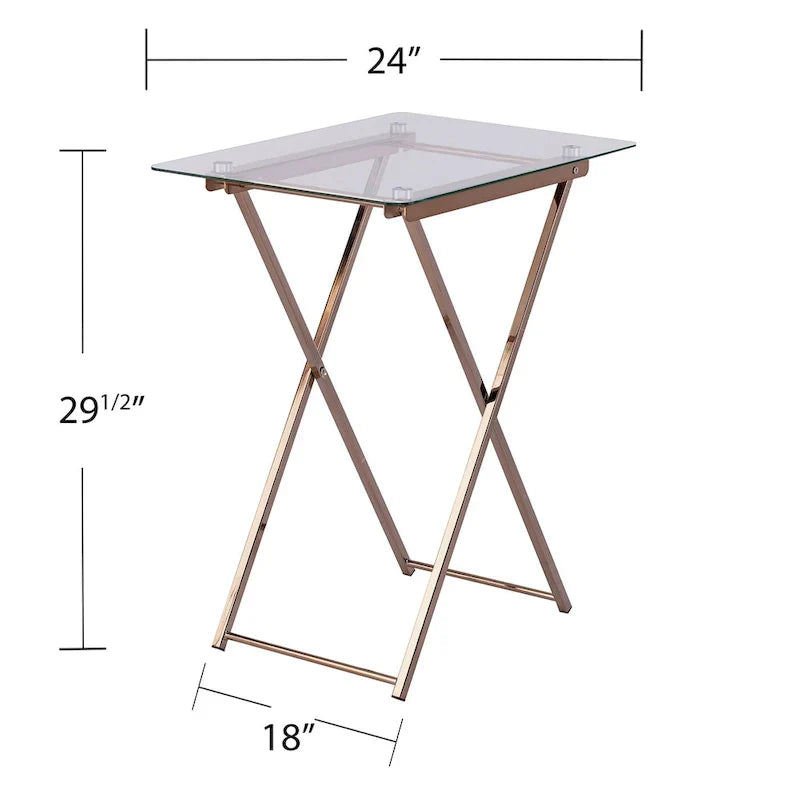 SEI Furniture Hinding Collapsible Tray Table