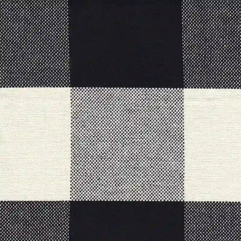 Set of 2 HomePop Black Plaid Parsons Dining Chairs