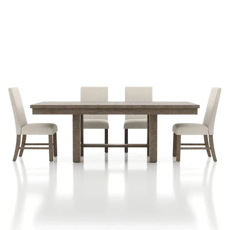 Jusk Rustic Grey Wood 5-Piece Dining Set by Furniture of America